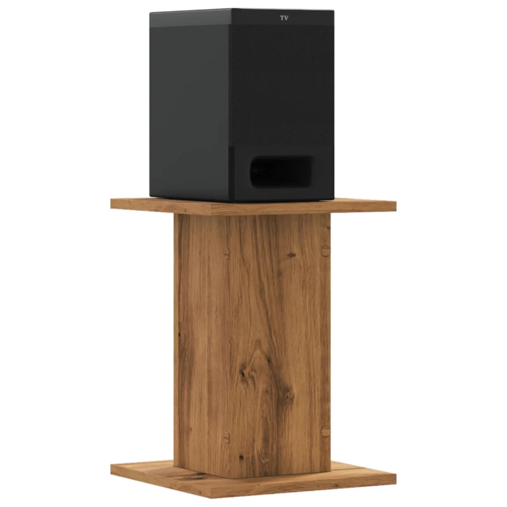 Høyttalerstativ 2 Stk Artisan Eik 30X30X40 Cm Konstruert Tre