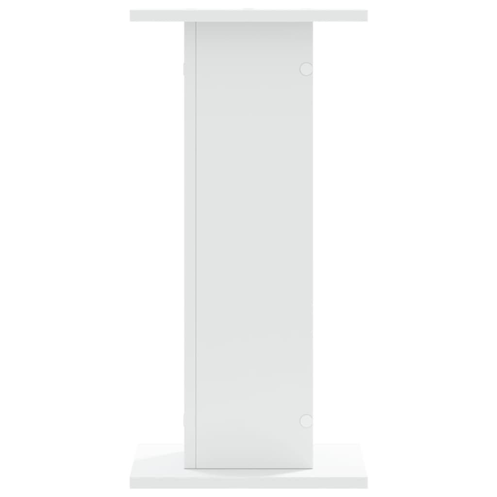 Høyttalerstativ 2 Stk Hvit 30X30X60 Cm Konstruert Tre