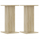 Høyttalerstativ 2 Stk Sonoma Eik 30X30X60 Cm Konstruert Tre