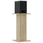 Høyttalerstativ 2 Stk Sonoma Eik 30X30X60 Cm Konstruert Tre