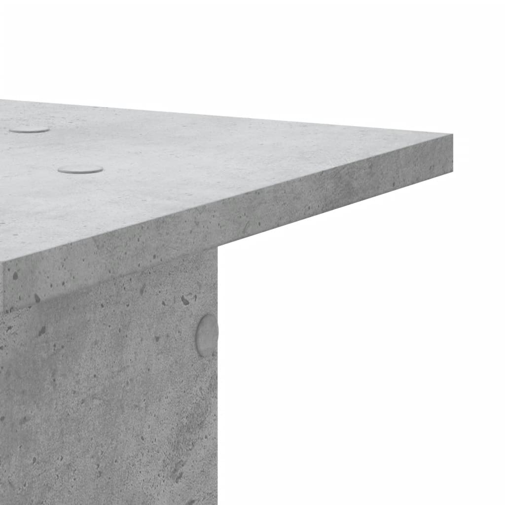 Høyttalerstativ 2 Stk Betonggrå 30X30X60 Cm Konstruert Tre