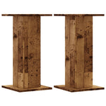 Høyttalerstativ 2 Stk Gammelt Tre 30X30X60 Cm Konstruert Tre