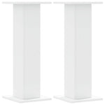 Høyttalerstativ 2 Stk Hvit 30X30X80 Cm Konstruert Tre