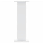 Høyttalerstativ 2 Stk Hvit 30X30X80 Cm Konstruert Tre