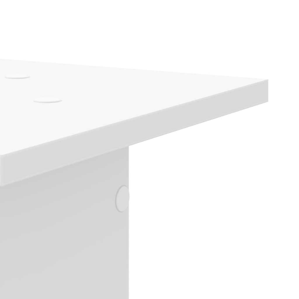 Høyttalerstativ 2 Stk Hvit 30X30X80 Cm Konstruert Tre