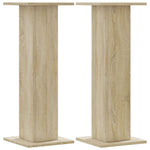Høyttalerstativ 2 Stk Sonoma Eik 30X30X80 Cm Konstruert Tre