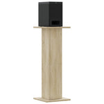 Høyttalerstativ 2 Stk Sonoma Eik 30X30X80 Cm Konstruert Tre