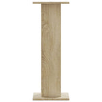Høyttalerstativ 2 Stk Sonoma Eik 30X30X80 Cm Konstruert Tre