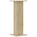 Høyttalerstativ 2 Stk Sonoma Eik 30X30X80 Cm Konstruert Tre