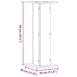Høyttalerstativ 2 Stk Sonoma Eik 30X30X80 Cm Konstruert Tre