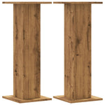 Høyttalerstativ 2 Stk Artisan Eik 30X30X80 Cm Konstruert Tre
