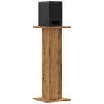 Høyttalerstativ 2 Stk Artisan Eik 30X30X80 Cm Konstruert Tre