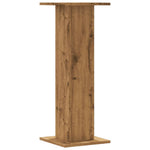 Høyttalerstativ 2 Stk Artisan Eik 30X30X80 Cm Konstruert Tre
