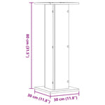 Høyttalerstativ 2 Stk Artisan Eik 30X30X80 Cm Konstruert Tre