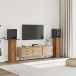 Høyttalerstativ 2 Stk Artisan Eik 30X30X80 Cm Konstruert Tre