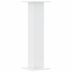 Høyttalerstativ 2 Stk Hvit 30X30X95 Cm Konstruert Tre