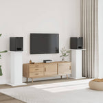 Høyttalerstativ 2 Stk Hvit 30X30X95 Cm Konstruert Tre