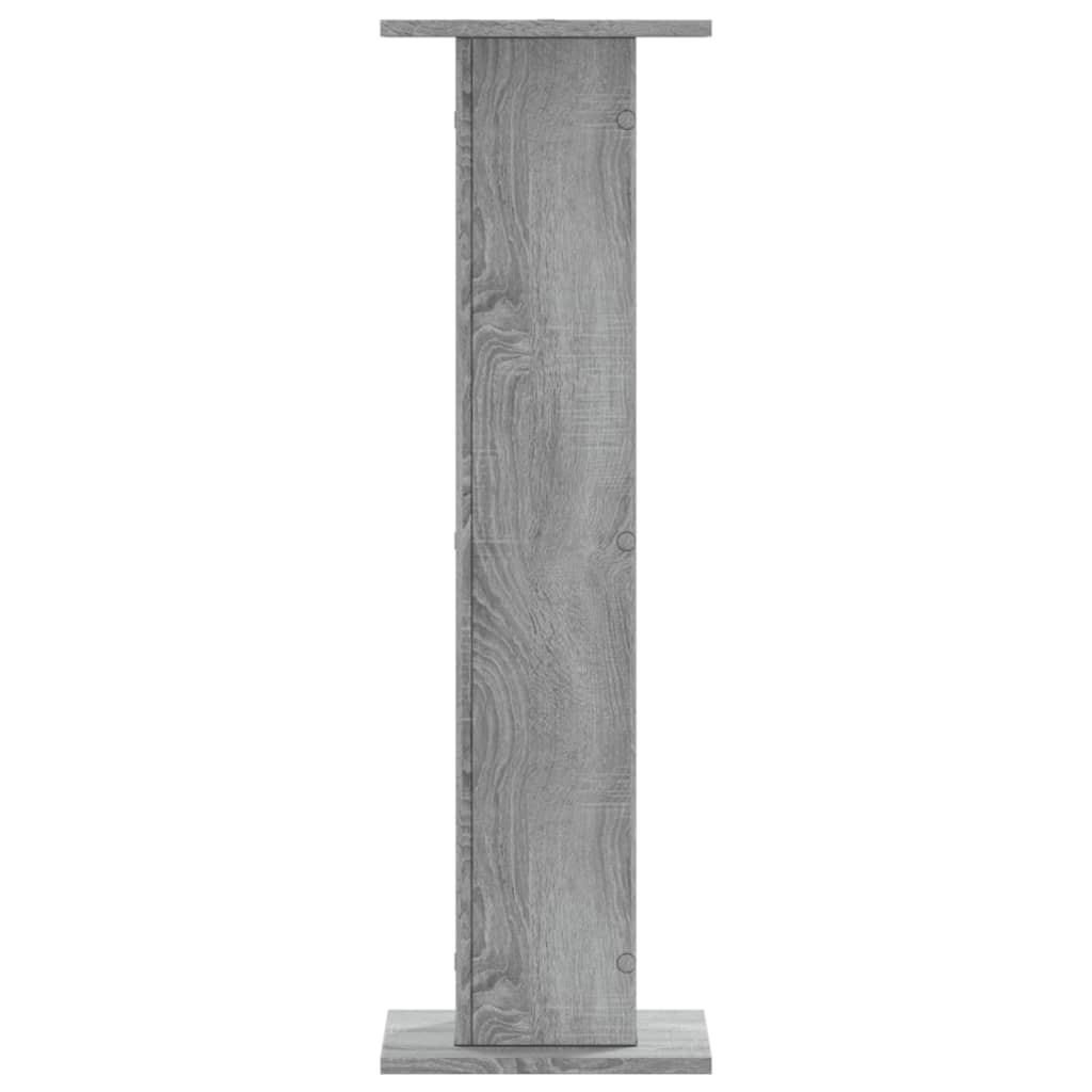 Høyttalerstativ 2 Stk Grå Sonoma 30X30X95 Cm Konstruert Tre