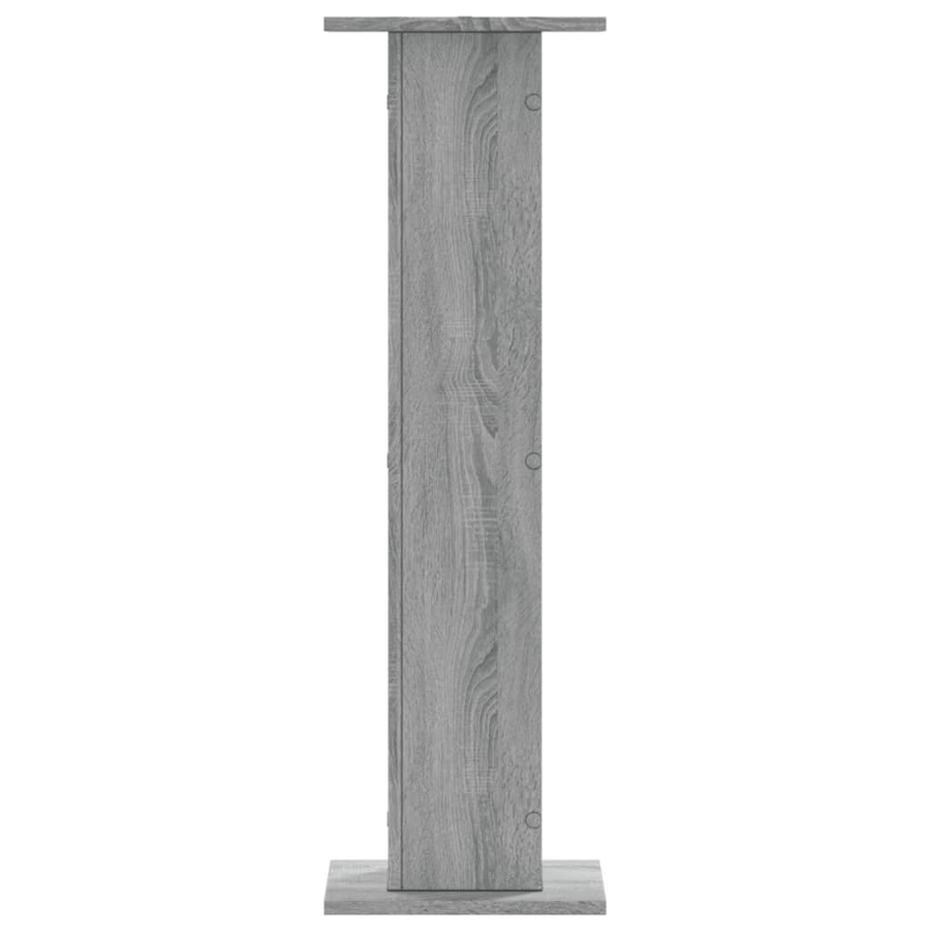 Høyttalerstativ 2 Stk Grå Sonoma 30X30X95 Cm Konstruert Tre
