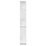 Bokhylle 5 Etasjer Hvit 80,5X23,5X162,5 Cm Konstruert Tre