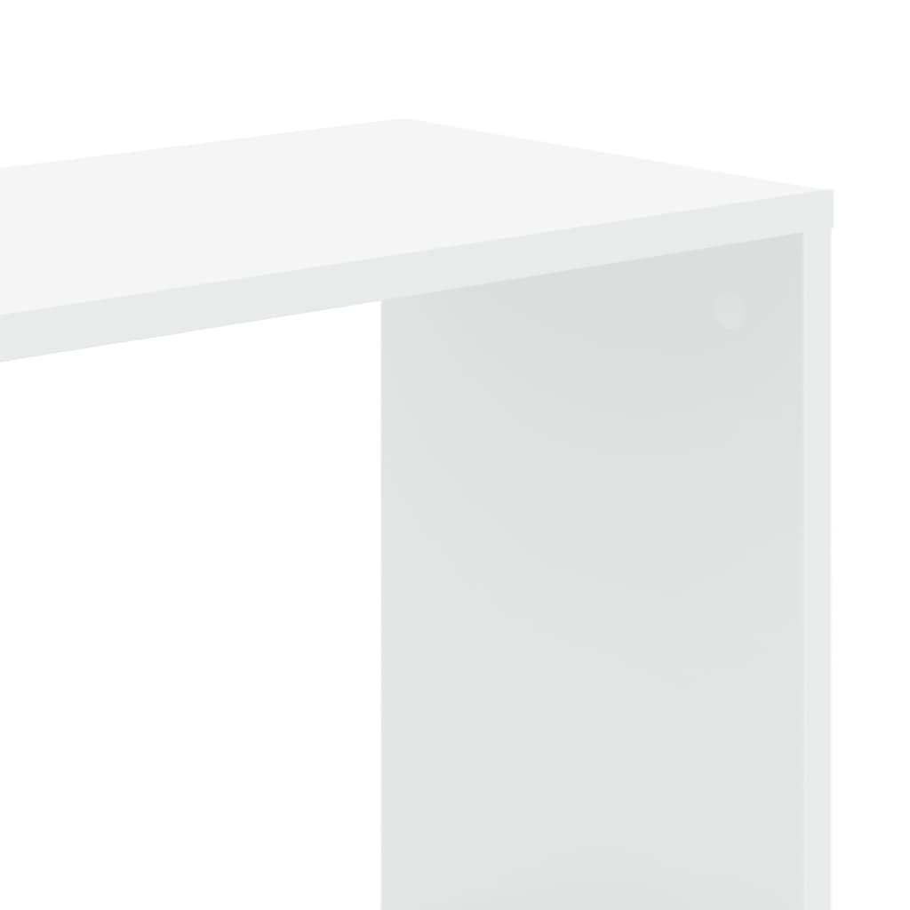 Bokhylle 5 Etasjer Hvit 80,5X23,5X162,5 Cm Konstruert Tre