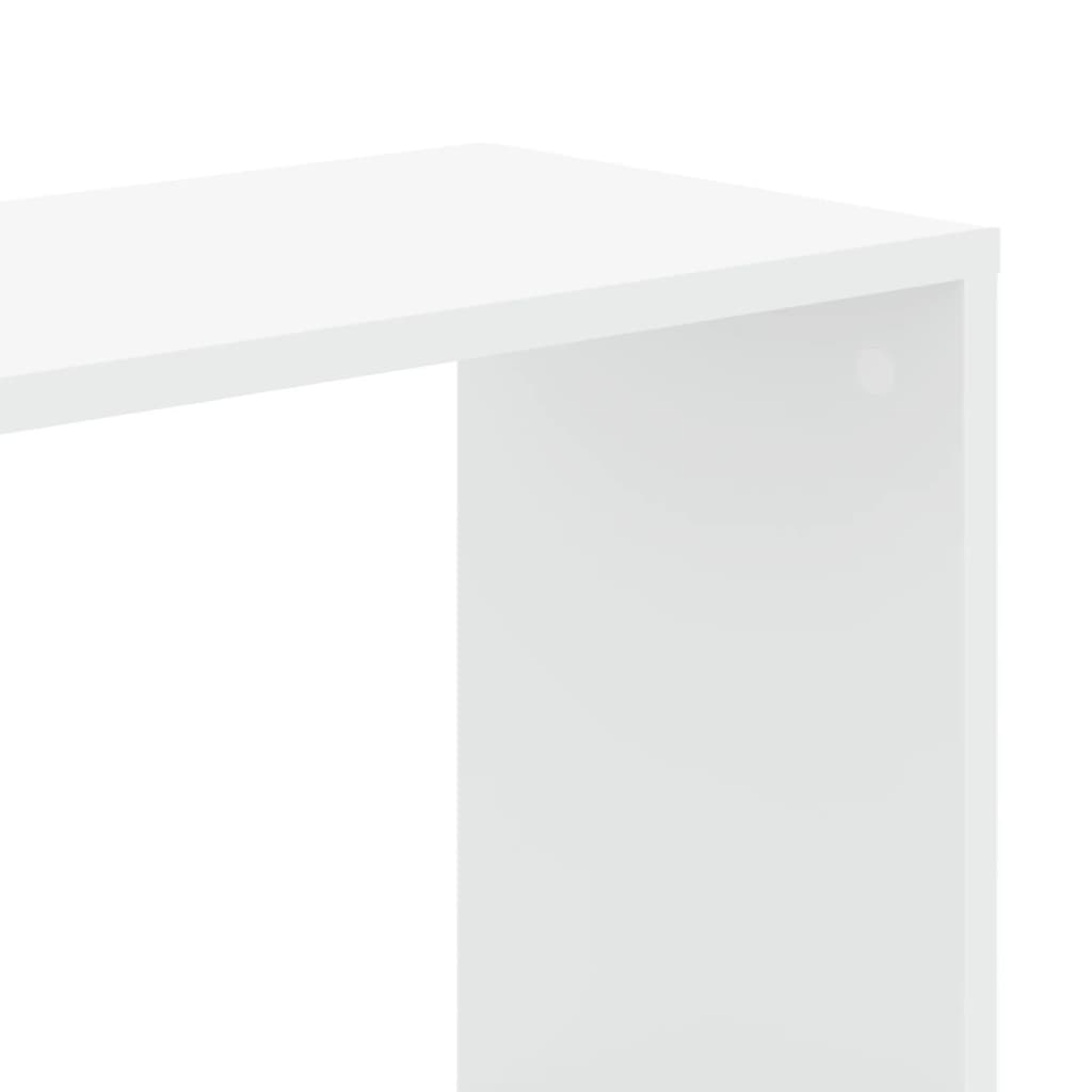 Bokhylle 5 Etasjer Hvit 45X23,5X162,5 Cm Konstruert Tre