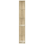 Bokhylle 5 Etasjer Sonoma Eik 45X23,5X162,5 Cm Konstruert Tre