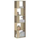 Bokhylle 5 Etasjer Sonoma Eik 45X23,5X162,5 Cm Konstruert Tre