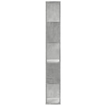 Bokhylle 5 Etasjer Betonggrå 45X23,5X162,5 Cm Konstruert Tre