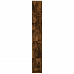 Bokhylle 5 Etasjer Røkt Eik 45X23,5X162,5 Cm Konstruert Tre