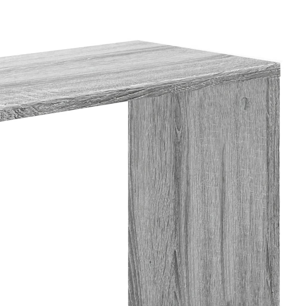 Bokhylle 5 Etasjer Grå Sonoma 45X23,5X162,5 Cm Konstruert Tre