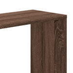 Bokhylle 5 Etasjer Brun Eik 45X23,5X162,5 Cm Konstruert Tre