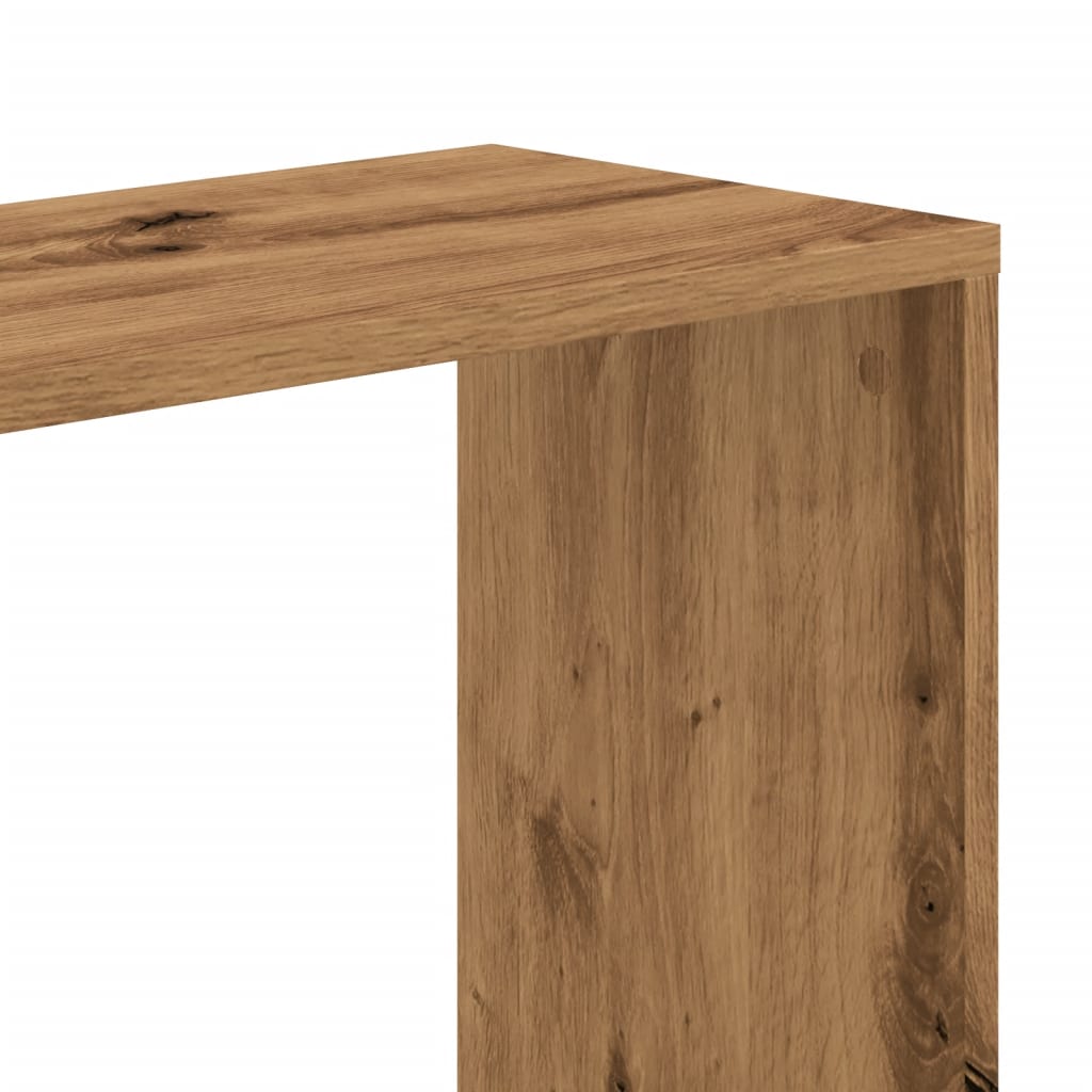 Bokhylle 5 Etasjer Artisan Eik 45X23,5X162,5 Cm Konstruert Tre