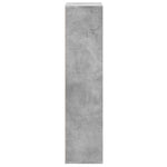 Bokhylle Betonggrå 50X25X105 Cm Konstruert Tre