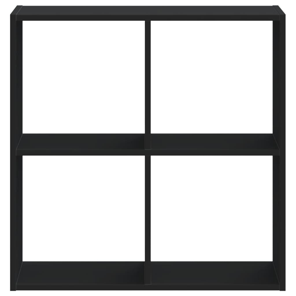 Bokhylle Svart 68,5X32X68,5 Cm Konstruert Tre