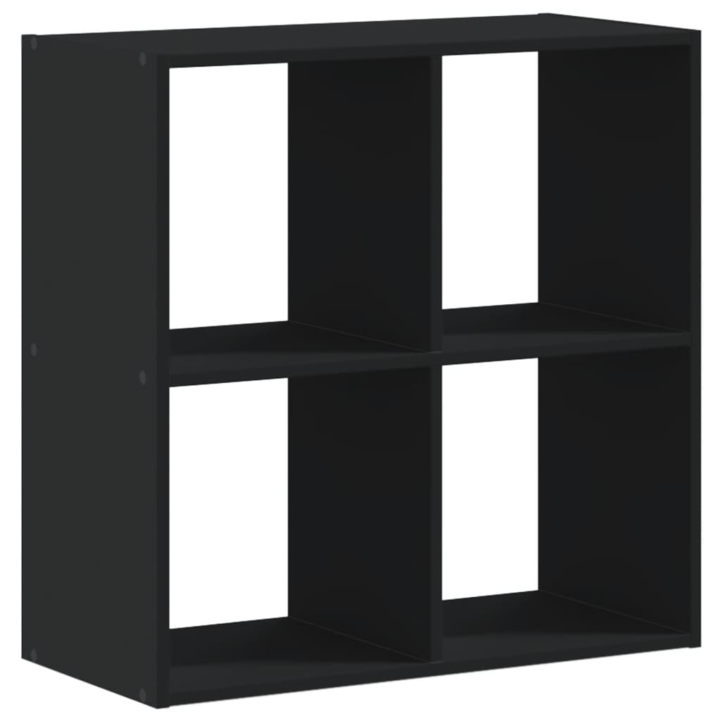 Bokhylle Svart 68,5X32X68,5 Cm Konstruert Tre
