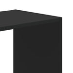 Bokhylle Svart 68,5X32X68,5 Cm Konstruert Tre