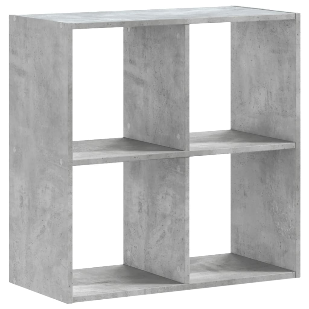 Bokhylle Betonggrå 68,5X32X68,5 Cm Konstruert Tre