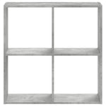 Bokhylle Betonggrå 68,5X32X68,5 Cm Konstruert Tre