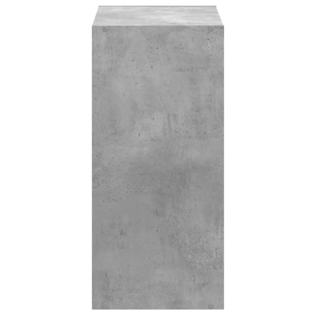 Bokhylle Betonggrå 68,5X32X68,5 Cm Konstruert Tre