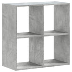 Bokhylle Betonggrå 68,5X32X68,5 Cm Konstruert Tre
