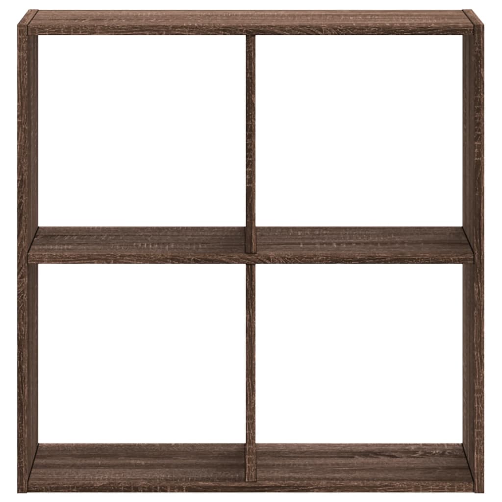 Bokhylle Brun Eik 68,5X32X68,5 Cm Konstruert Tre