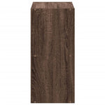 Bokhylle Brun Eik 68,5X32X68,5 Cm Konstruert Tre