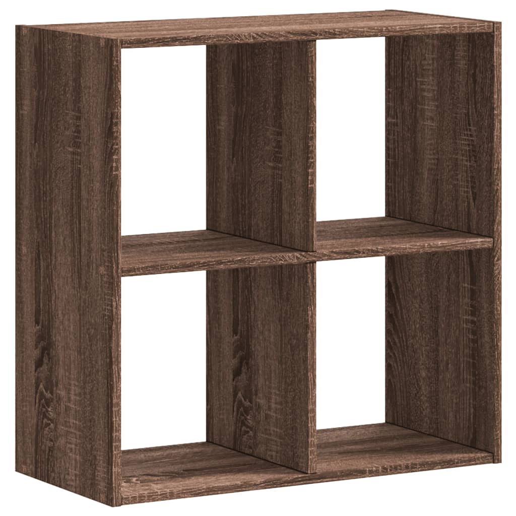 Bokhylle Brun Eik 68,5X32X68,5 Cm Konstruert Tre