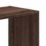 Bokhylle Brun Eik 68,5X32X68,5 Cm Konstruert Tre