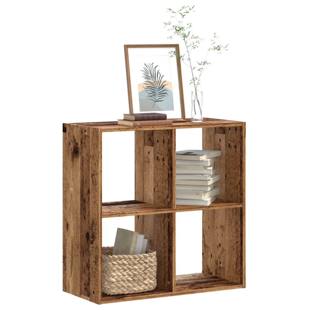 Bokhylle Gammelt Tre 68,5X32X68,5 Cm Konstruert Tre