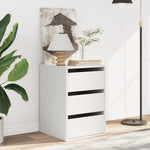 Kommode Hvit 40X41X58 Cm Konstruert Tre