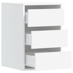Kommode Hvit 40X41X58 Cm Konstruert Tre