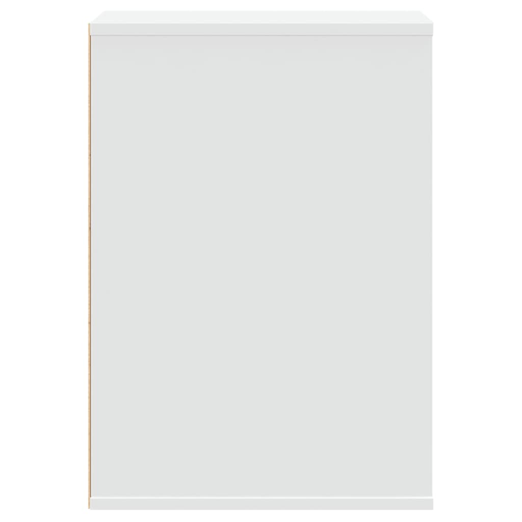 Kommode Hvit 40X41X58 Cm Konstruert Tre