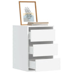 Kommode Hvit 40X41X58 Cm Konstruert Tre
